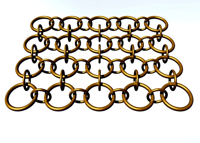  Chain Braided Metal Ring Mesh