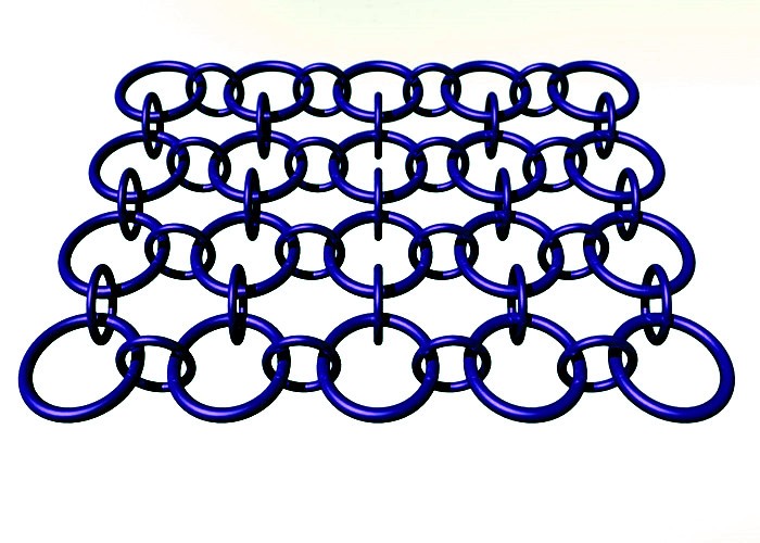 Ceiling Decoration SS Ring Mesh